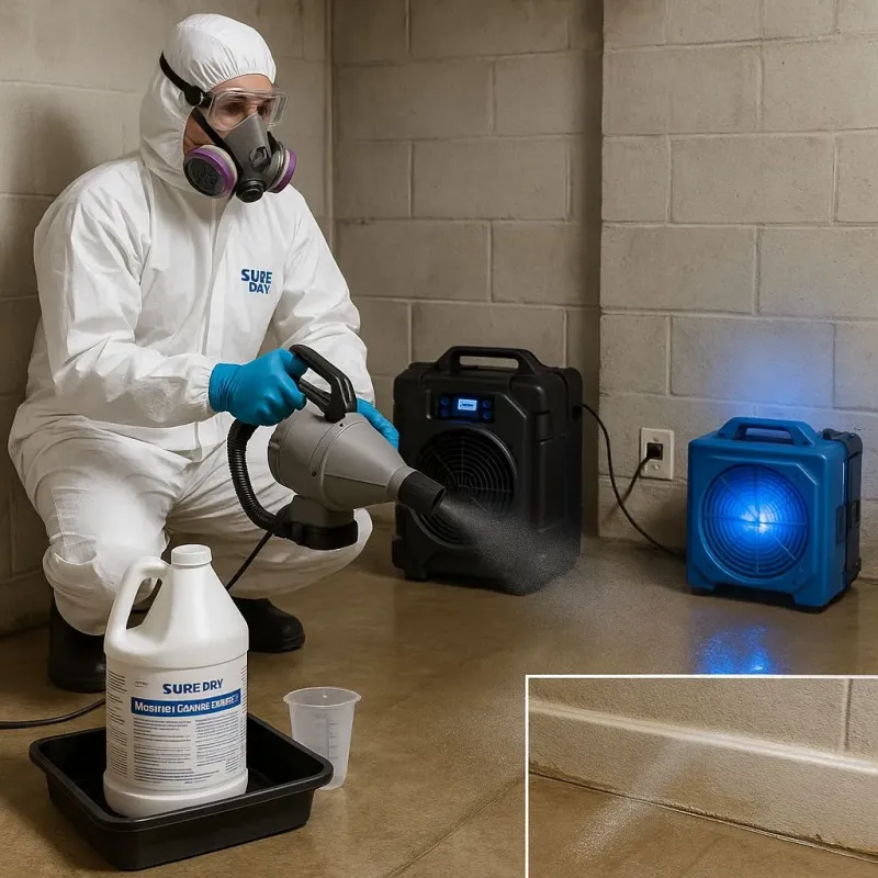 Sanitization and Odor Removal process in Spring Valley, TX